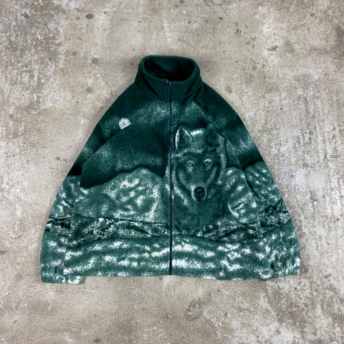WINTER MOUNTAIN WOLF TEDDY FLEECE COAT SHERPA JACKET 1990s