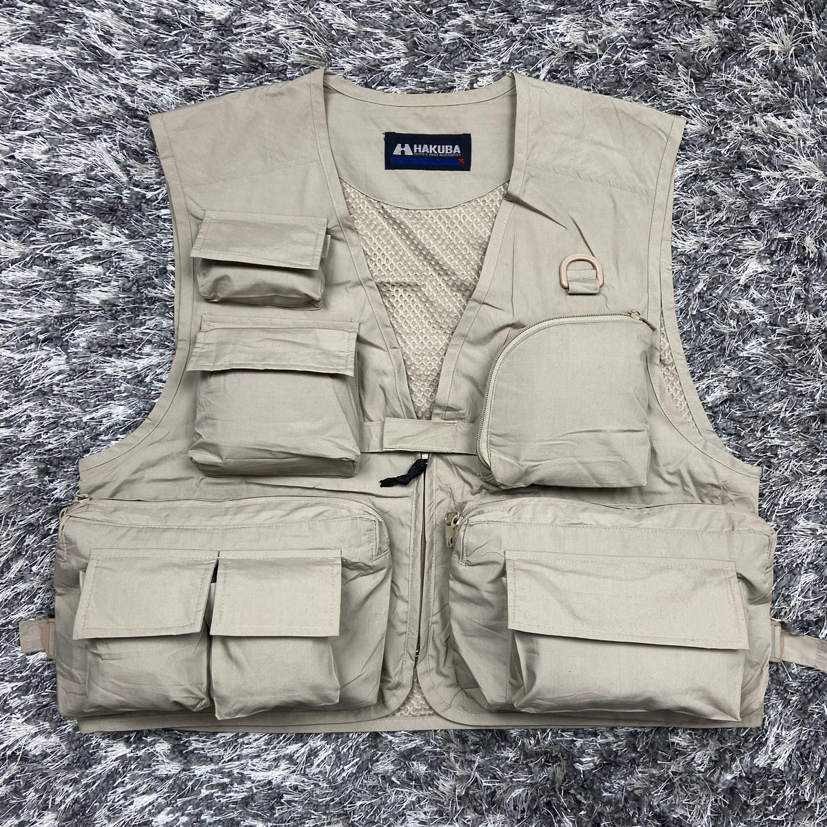 MULTIPOCKET UTILITY BONDAGE CARGO VEST 1990s