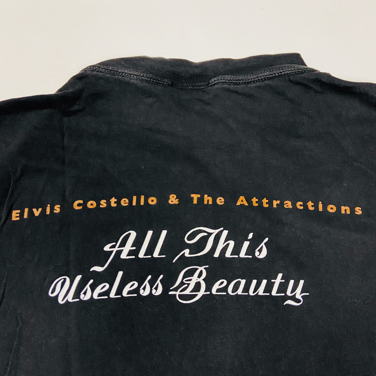 ELVIS COSTELLO & THE ATTRACTIONS "USELESS BEAUTY" TEE 1980s