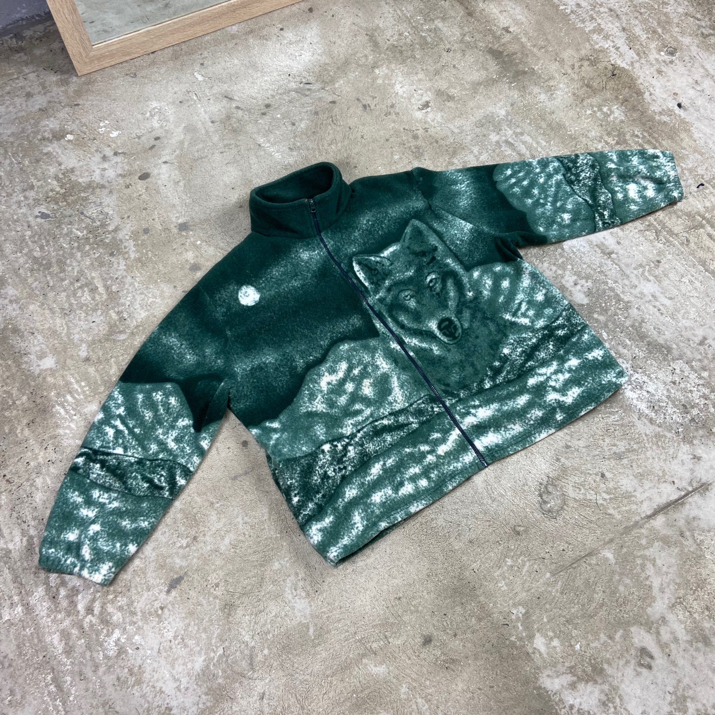 WINTER MOUNTAIN WOLF TEDDY FLEECE COAT SHERPA JACKET 1990s