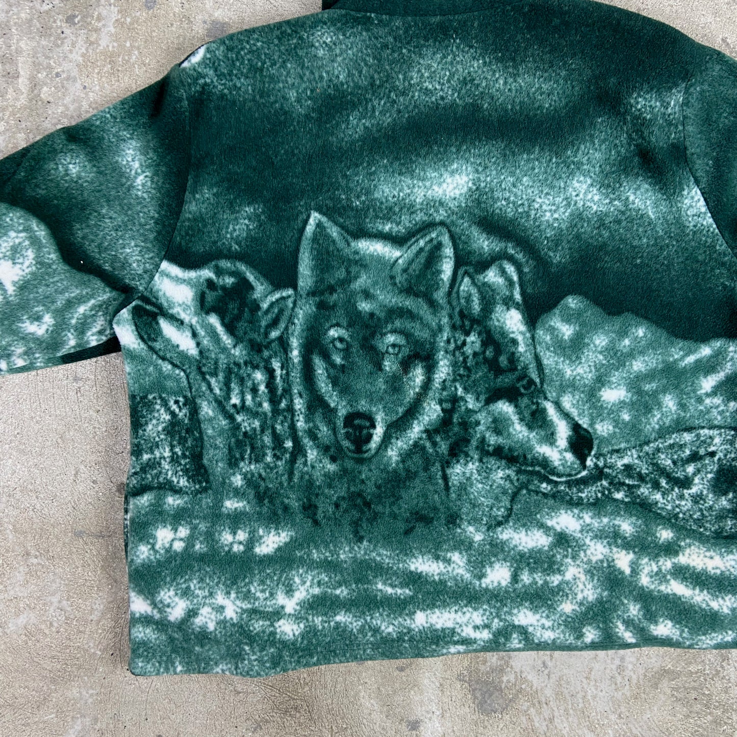 WINTER MOUNTAIN WOLF TEDDY FLEECE COAT SHERPA JACKET 1990s