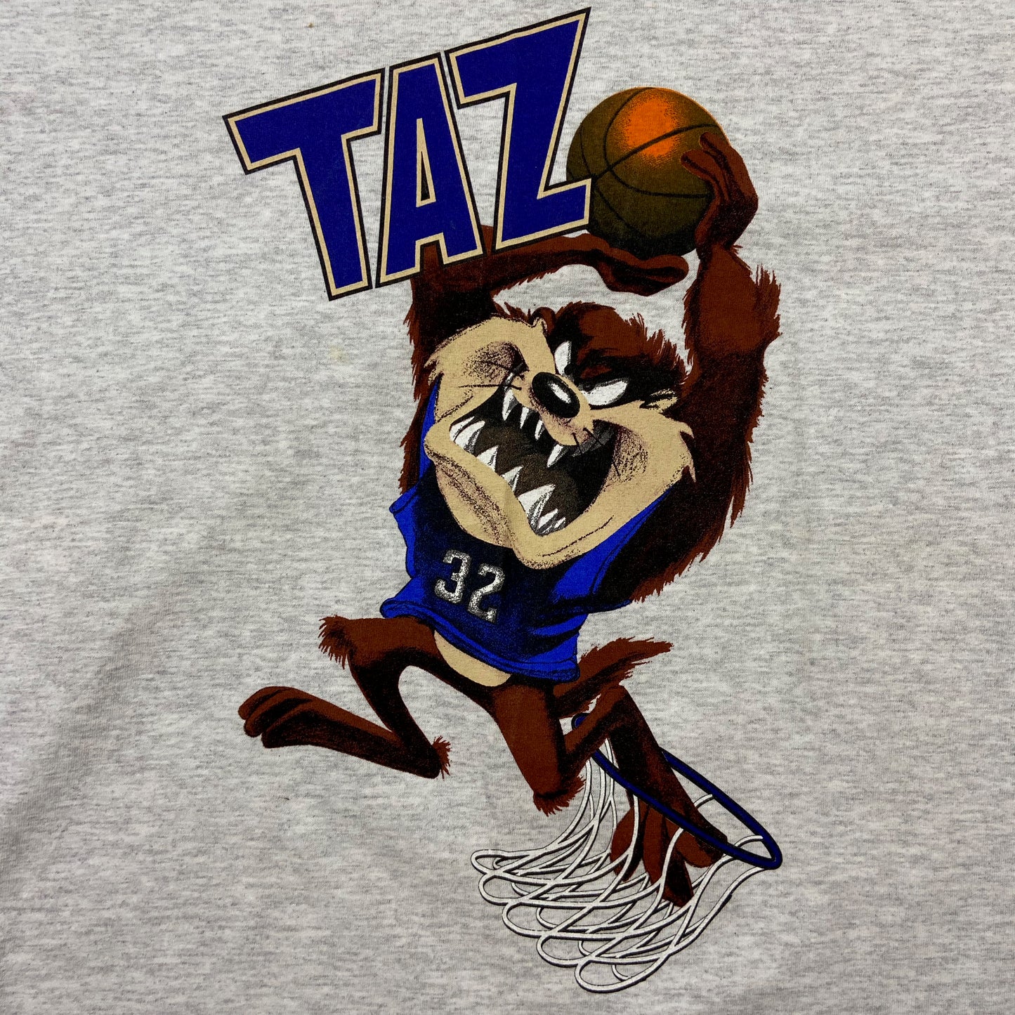 1996 TASMANIAN DEVIL LOONEY TUNES BASKETBALL TEE