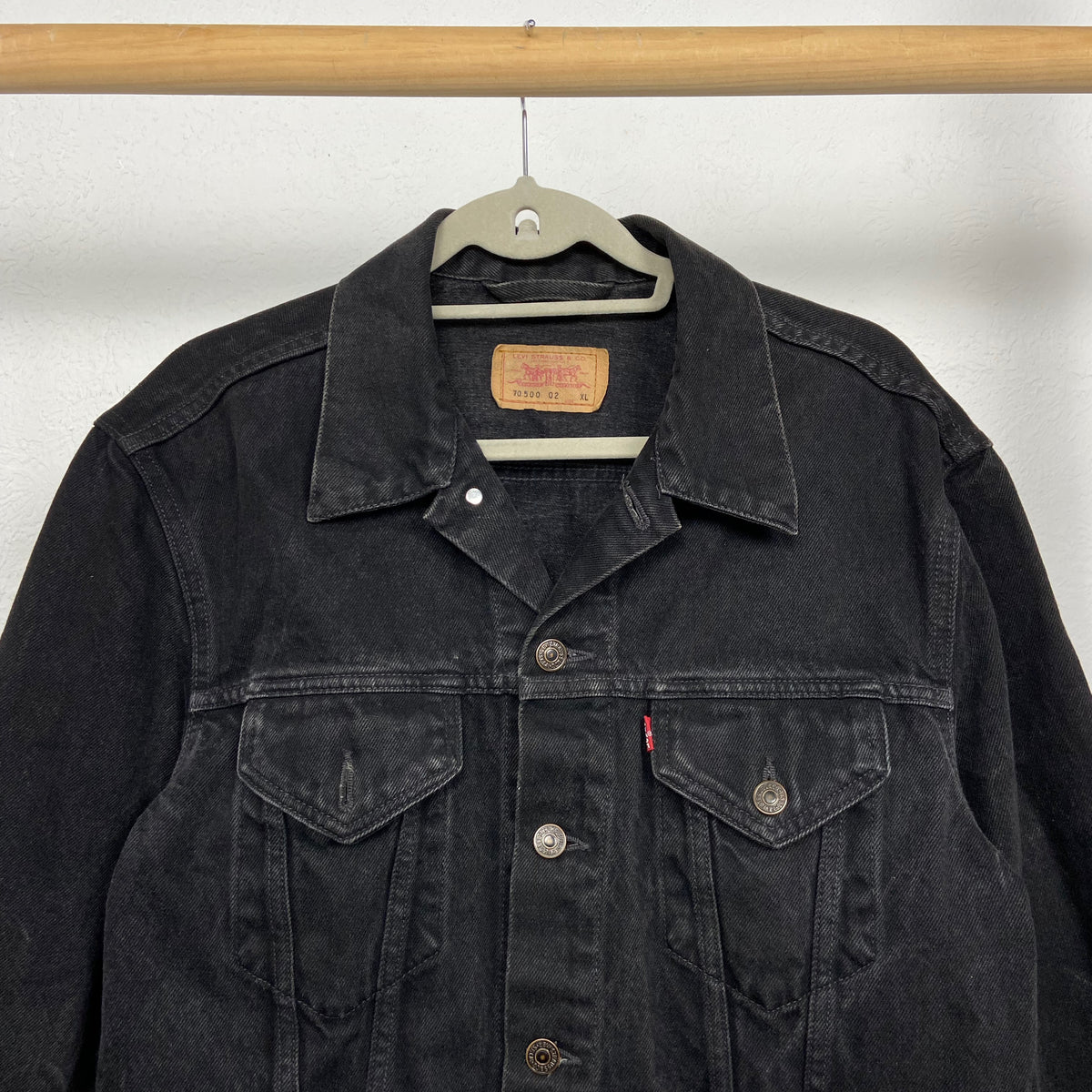 1980s LEVI'S ITALIAN MADE FADED BOXY JEANS JACKET