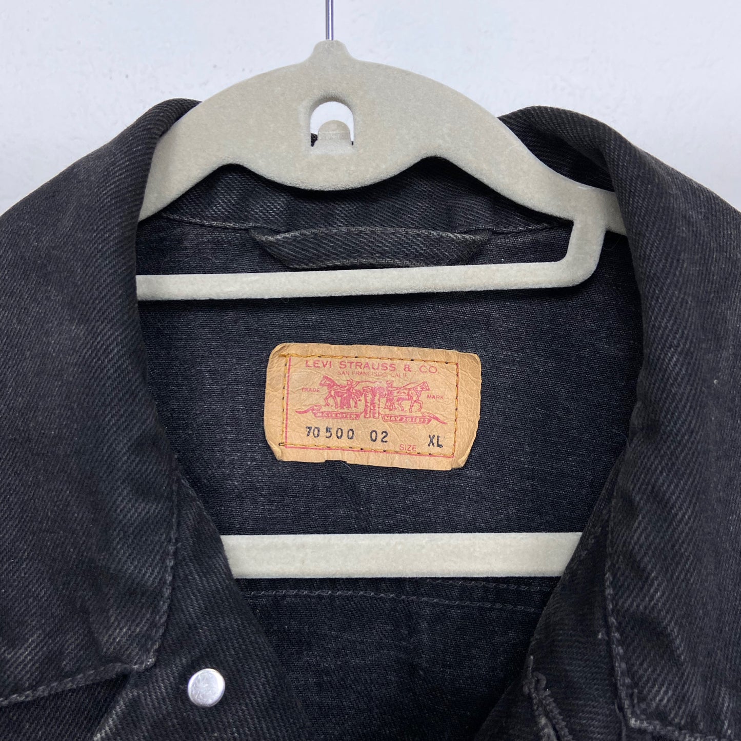 1980s LEVI'S ITALIAN MADE FADED BOXY JEANS JACKET