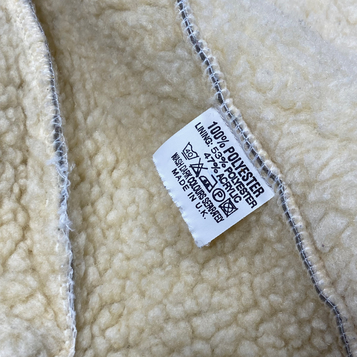 1990s SOFT TEDDY SHERPA JACKET - MADE IN U.K.