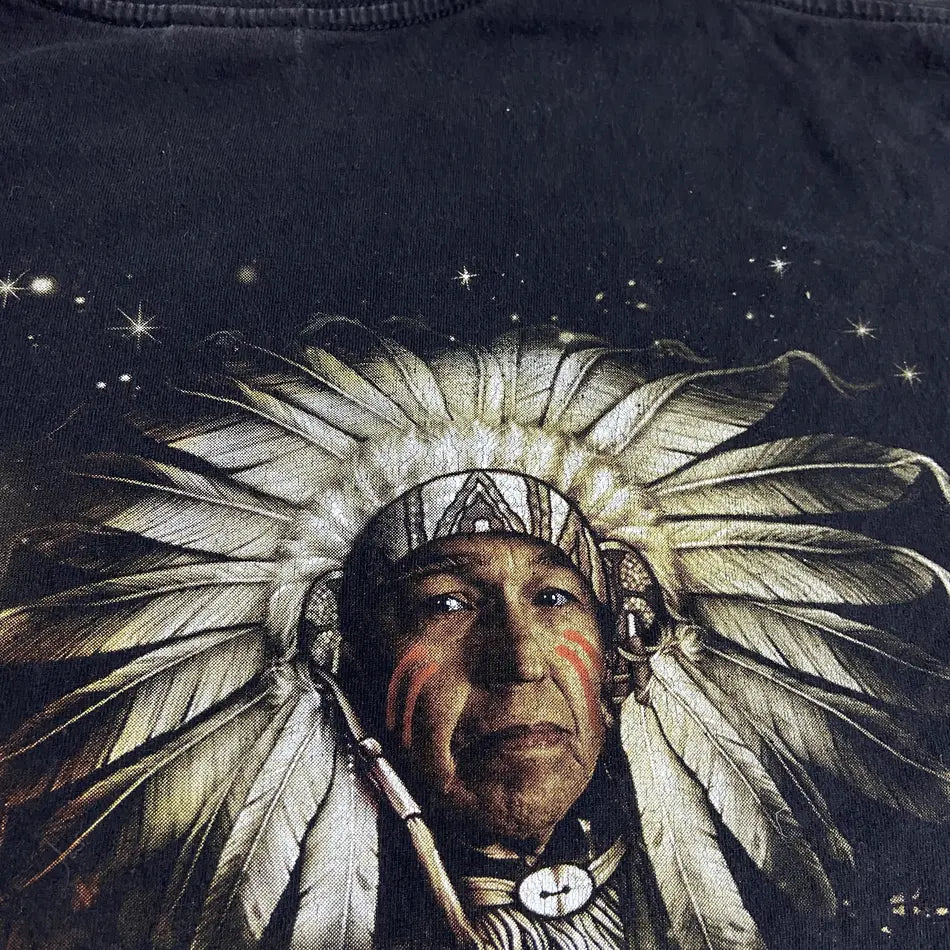1990s WILD INDIAN NATIVE FADED TEE
