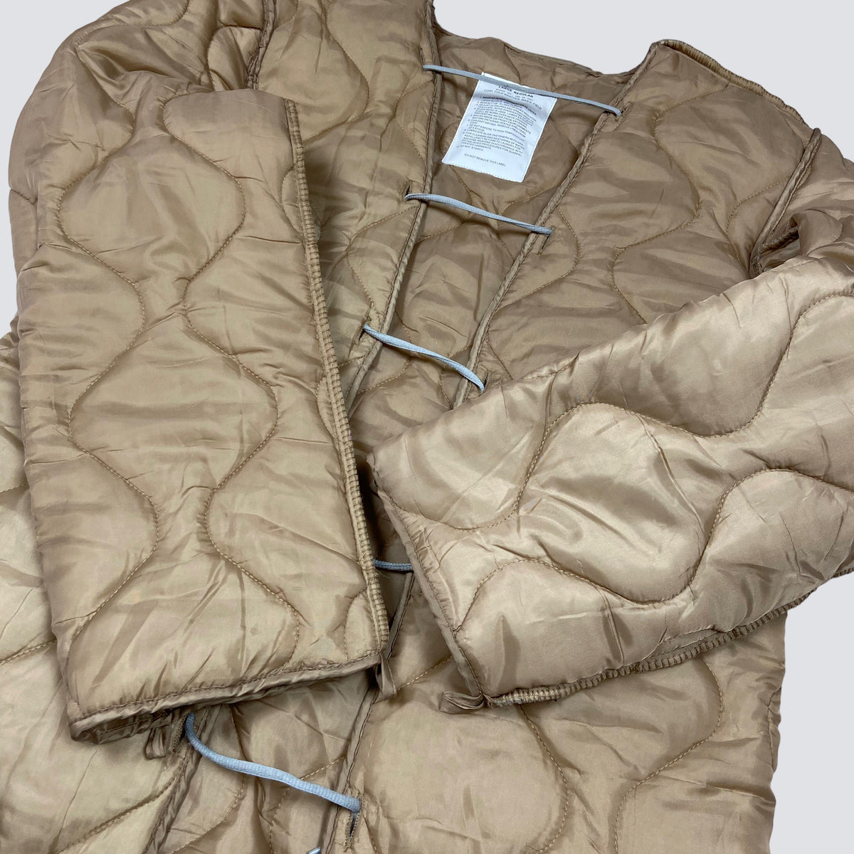 MILITARY TACTICAL BONDAGE OVERSIZED NYLON LINER JACKET 1990s