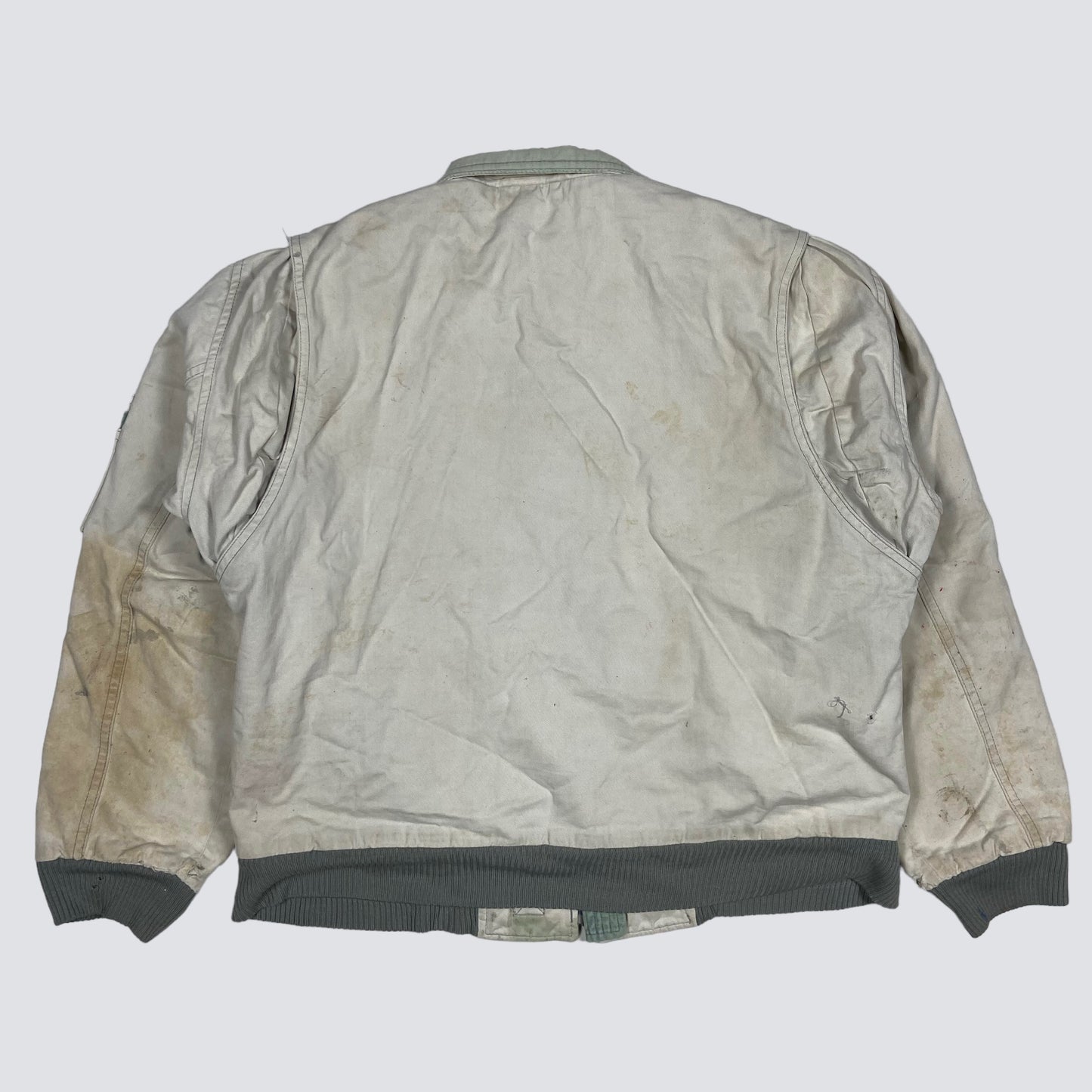 WRANGLER ALASKA BLUE BELL INC. DRILLING ARCTIC HEAVY WORK FADED JACKET 1970s