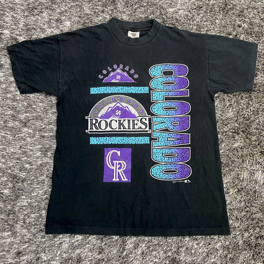 1991 COLORADO ROCKIES SINGLE STITCHED FADED TEE