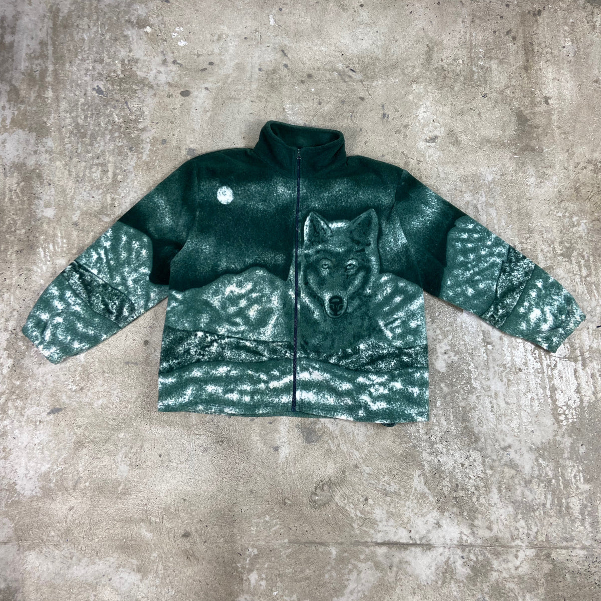 WINTER MOUNTAIN WOLF TEDDY FLEECE COAT SHERPA JACKET 1990s