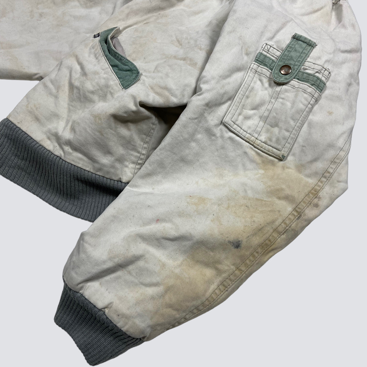 WRANGLER ALASKA BLUE BELL INC. DRILLING ARCTIC HEAVY WORK FADED JACKET 1970s