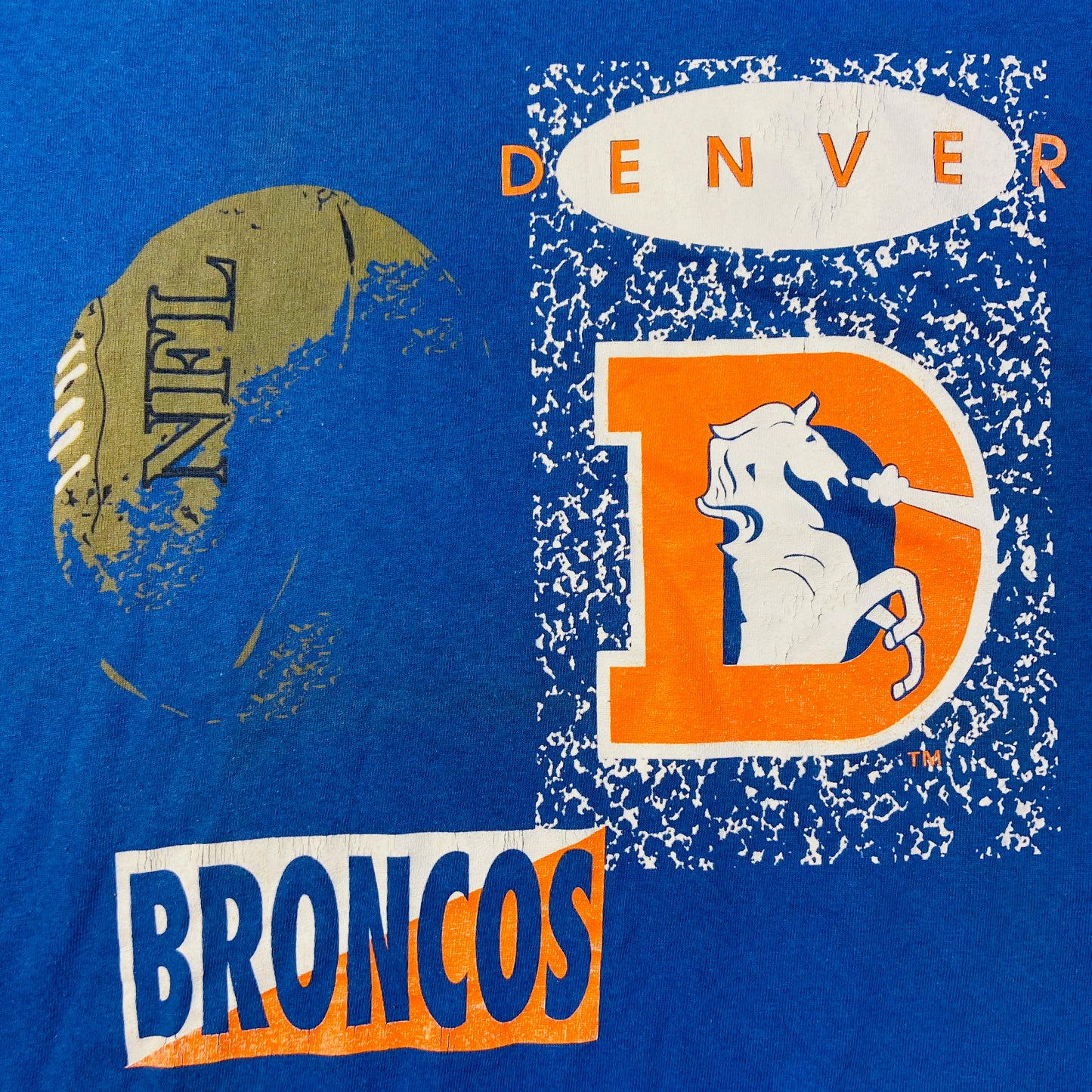 1990s DENVER BRONCOS SINGLE STITCH TEE