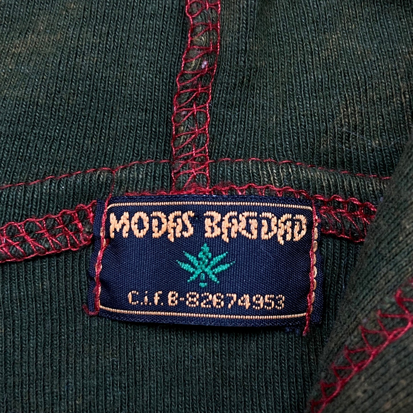HIPPIE HANDMADE PATCHWORK HOODIE 1990s
