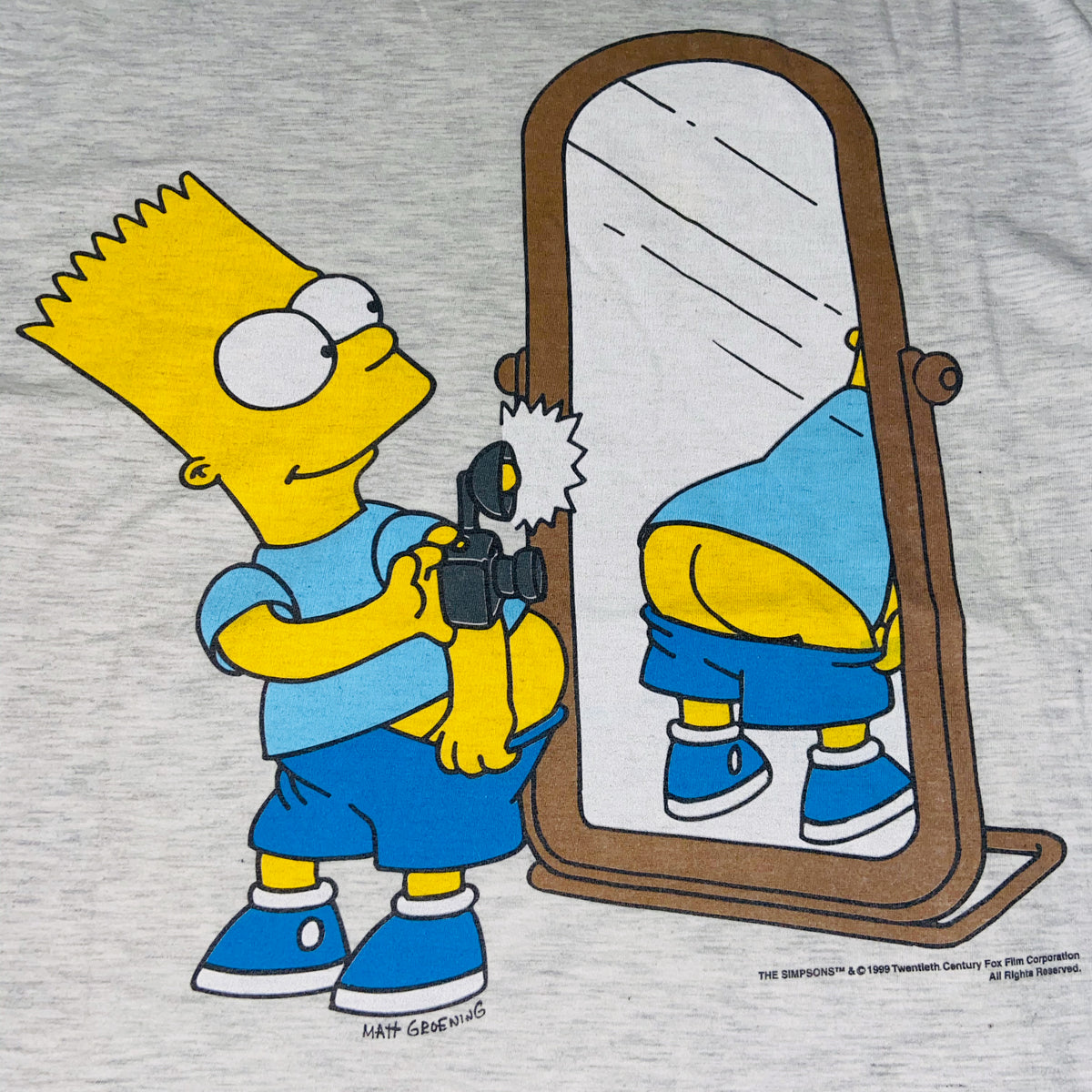 1999 THE SIMPSONS EL BARTO AY CARAMBA ASS TEE