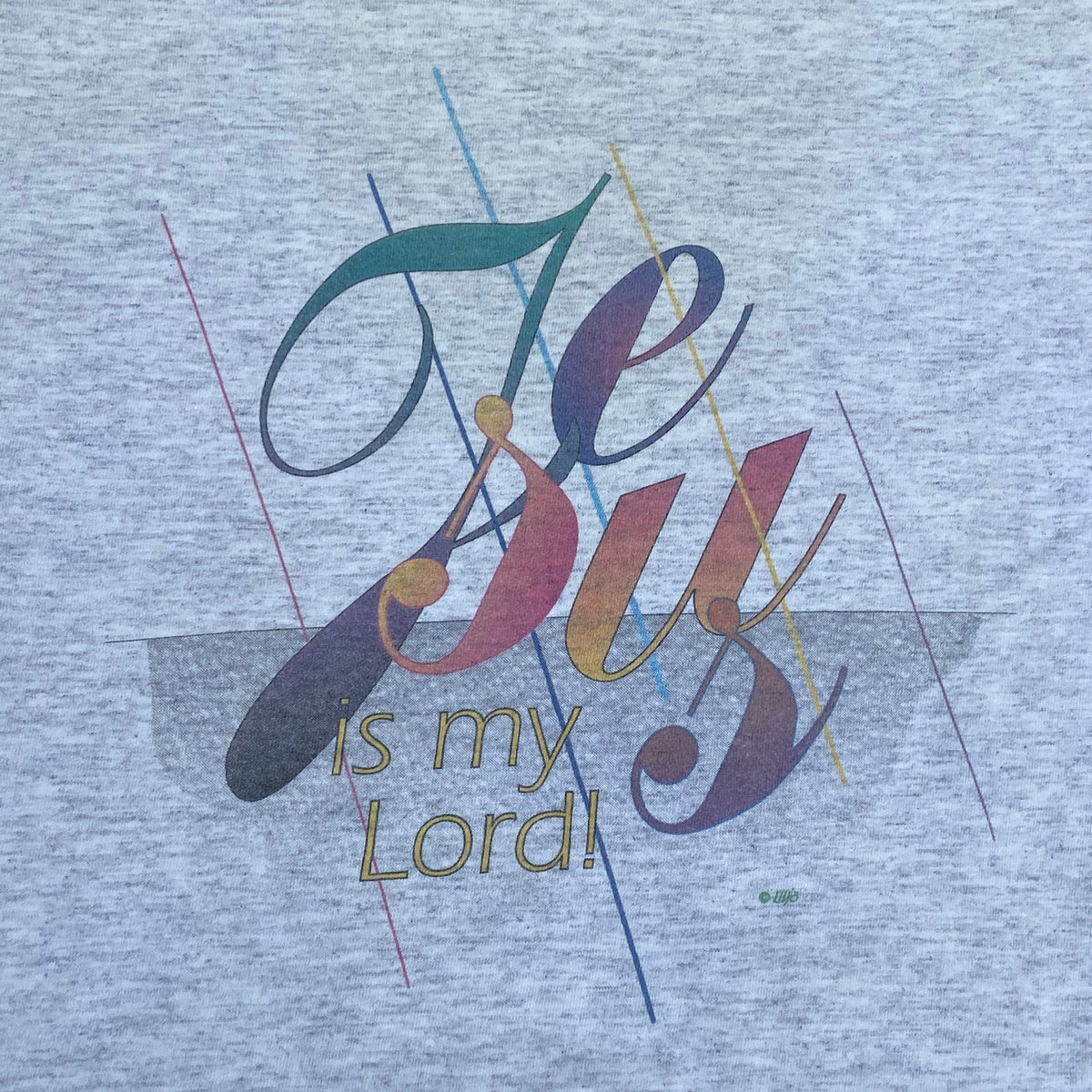 JESUS IS MY LORD 1980s DOUBLE NECK HEAVY TEE