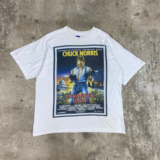 1990s CHUCK NORRIS INVASION USA RUSSELL ATHLETIC TEE