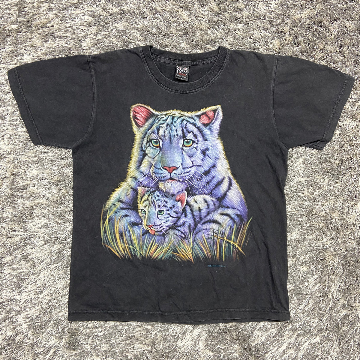 1990s CUTIE WHITE TIGERS FADED TEE