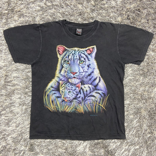 1990s CUTIE WHITE TIGERS FADED TEE