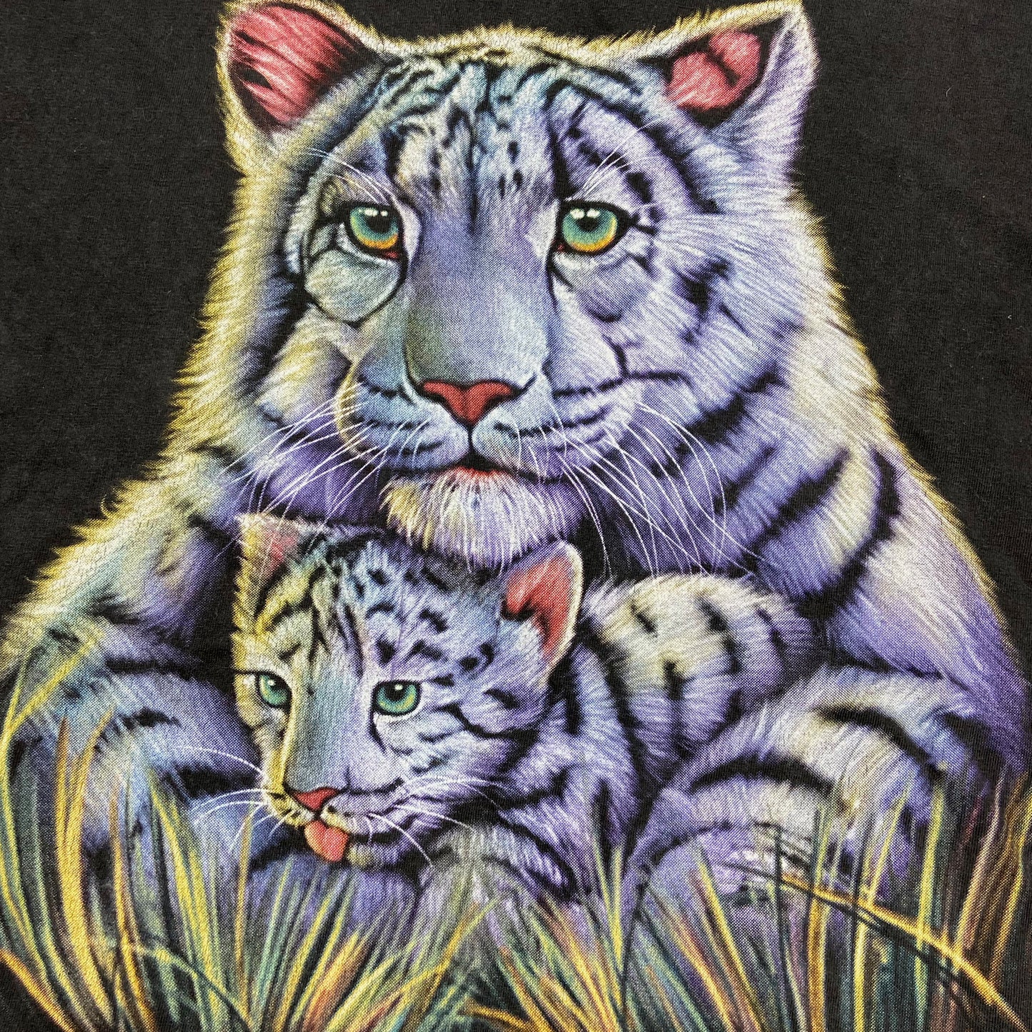 1990s CUTIE WHITE TIGERS FADED TEE