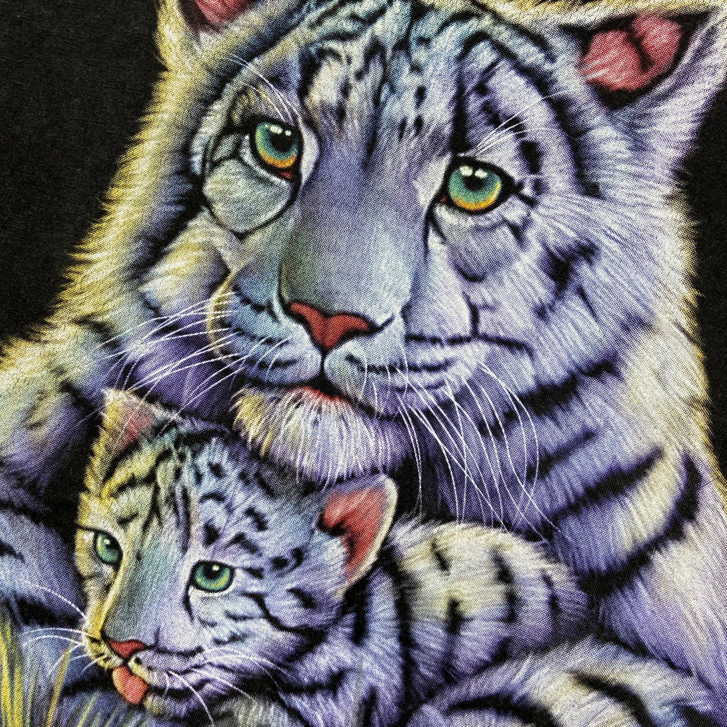 1990s CUTIE WHITE TIGERS FADED TEE