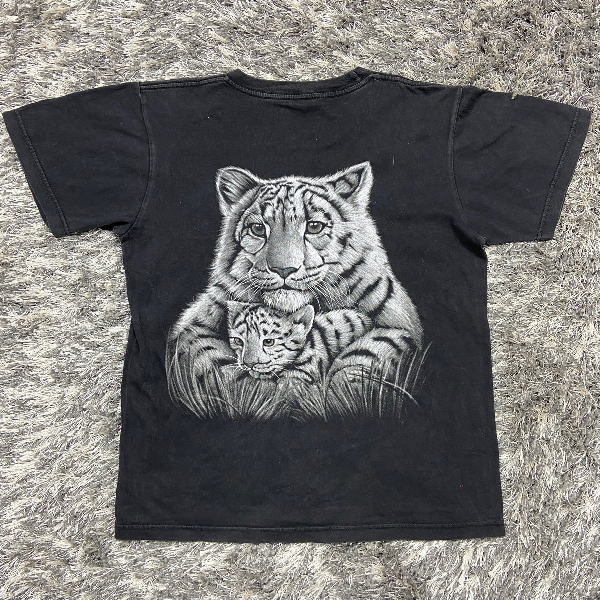 1990s CUTIE WHITE TIGERS FADED TEE