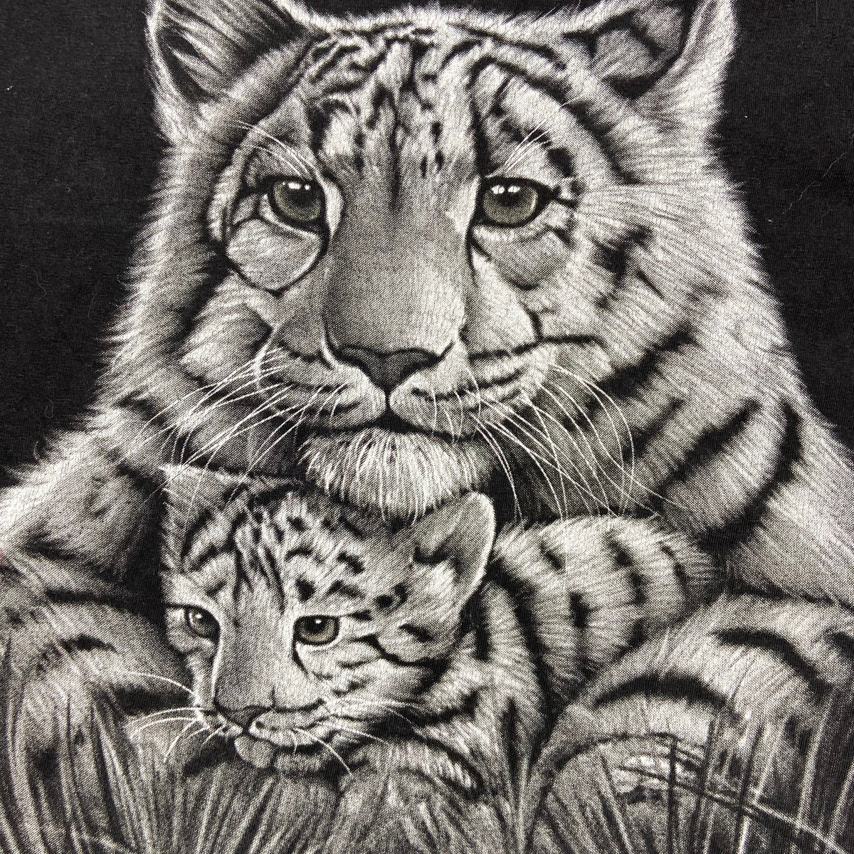 1990s CUTIE WHITE TIGERS FADED TEE