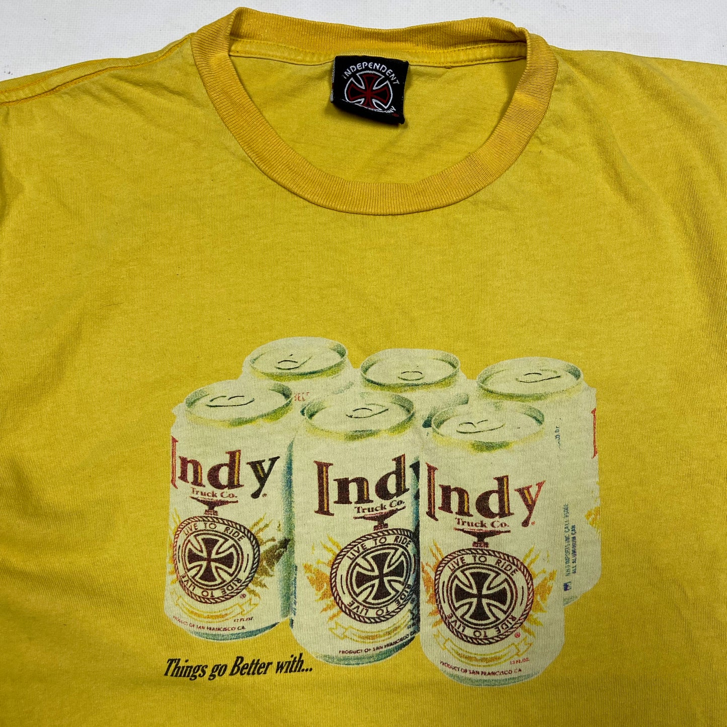 1990s "INDY BEER" INDEPENDENT TEE