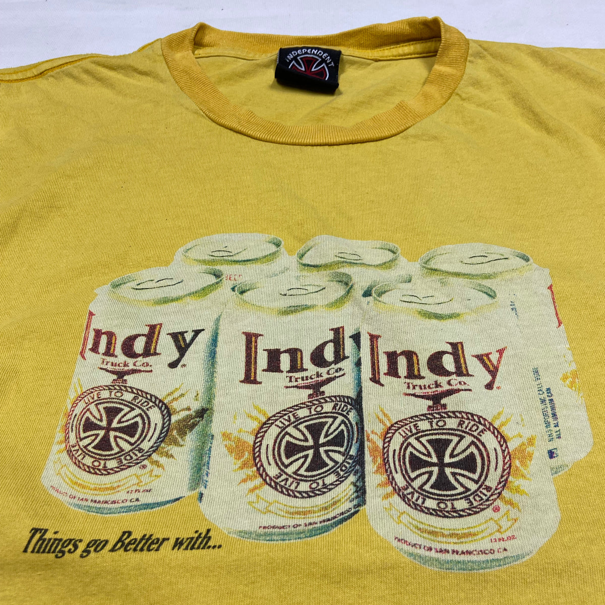 1990s "INDY BEER" INDEPENDENT TEE