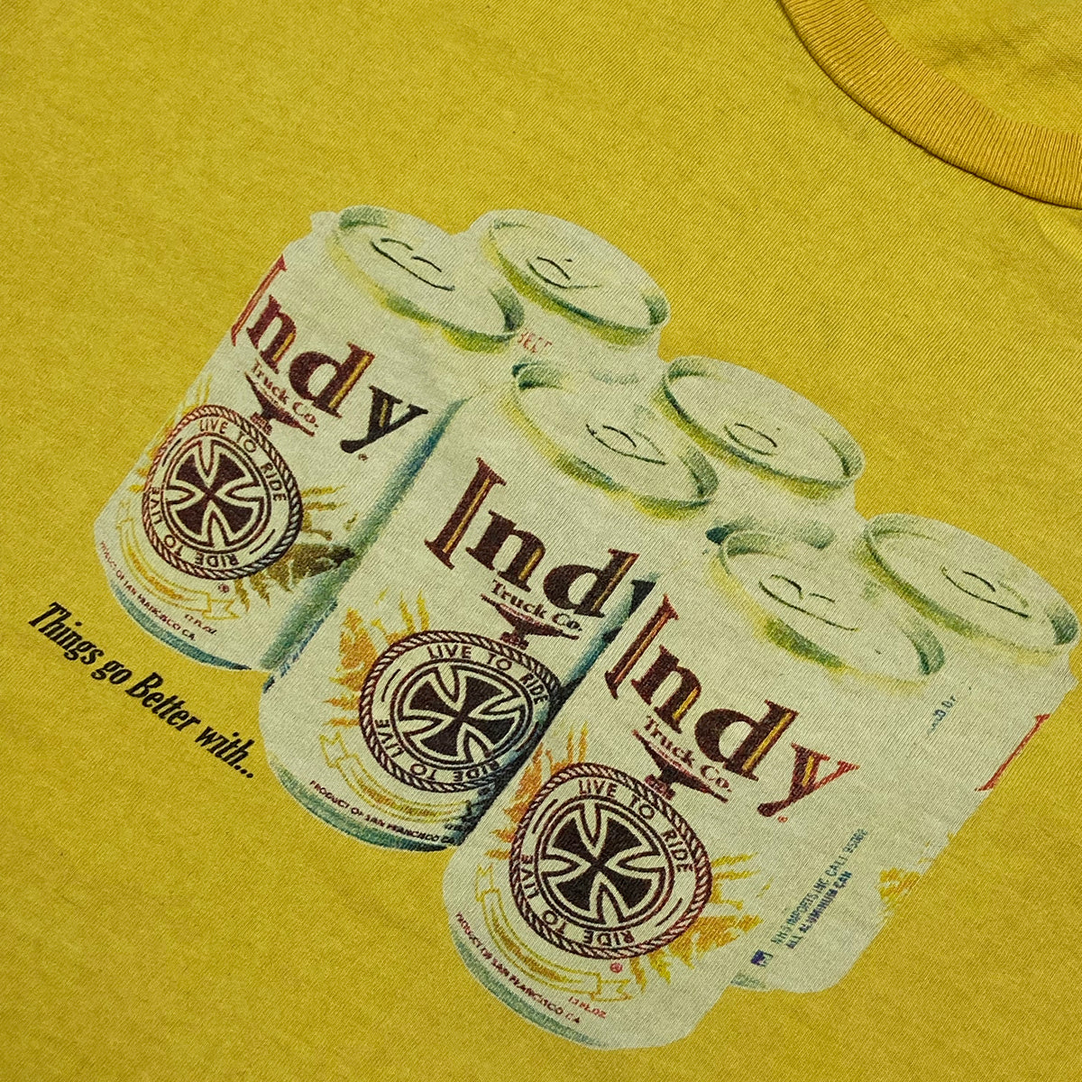 1990s "INDY BEER" INDEPENDENT TEE