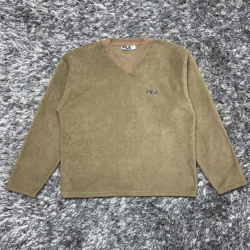 1990s TEDDY FLEECE FILA SWEATSHIRT