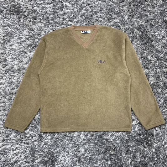 1990s TEDDY FLEECE FILA SWEATSHIRT