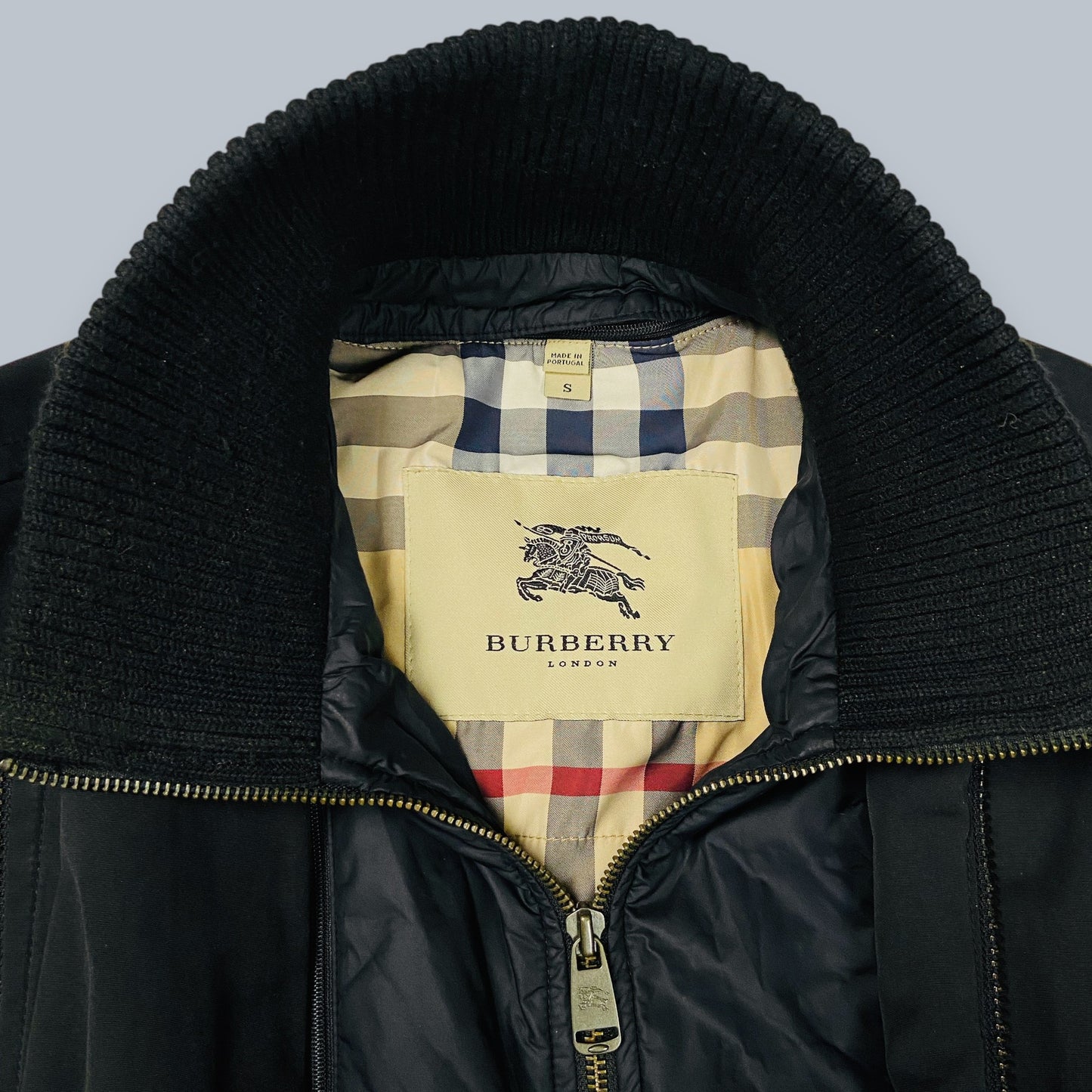 VINTAGE BURBERRY LONDON NOVA CHECK DETACHABLE WARMER CAR COAT 2009