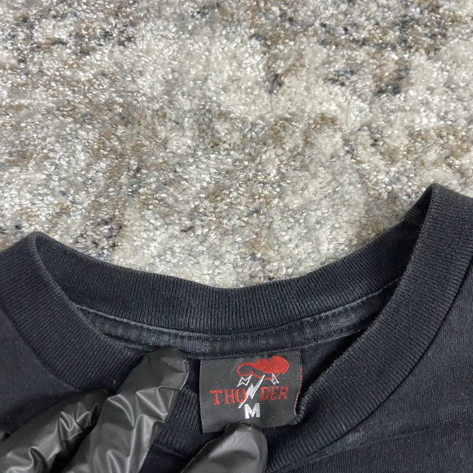 TRIBAL DRAGON SKULL FADED THUNDER TEE 1990s