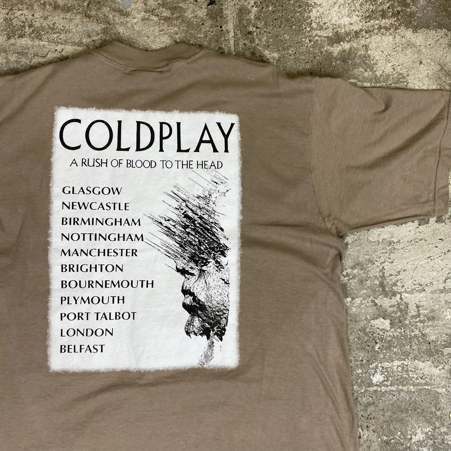 COLDPLAY A RUSH OF BLOOD TO THE HEAD TEE 1990s