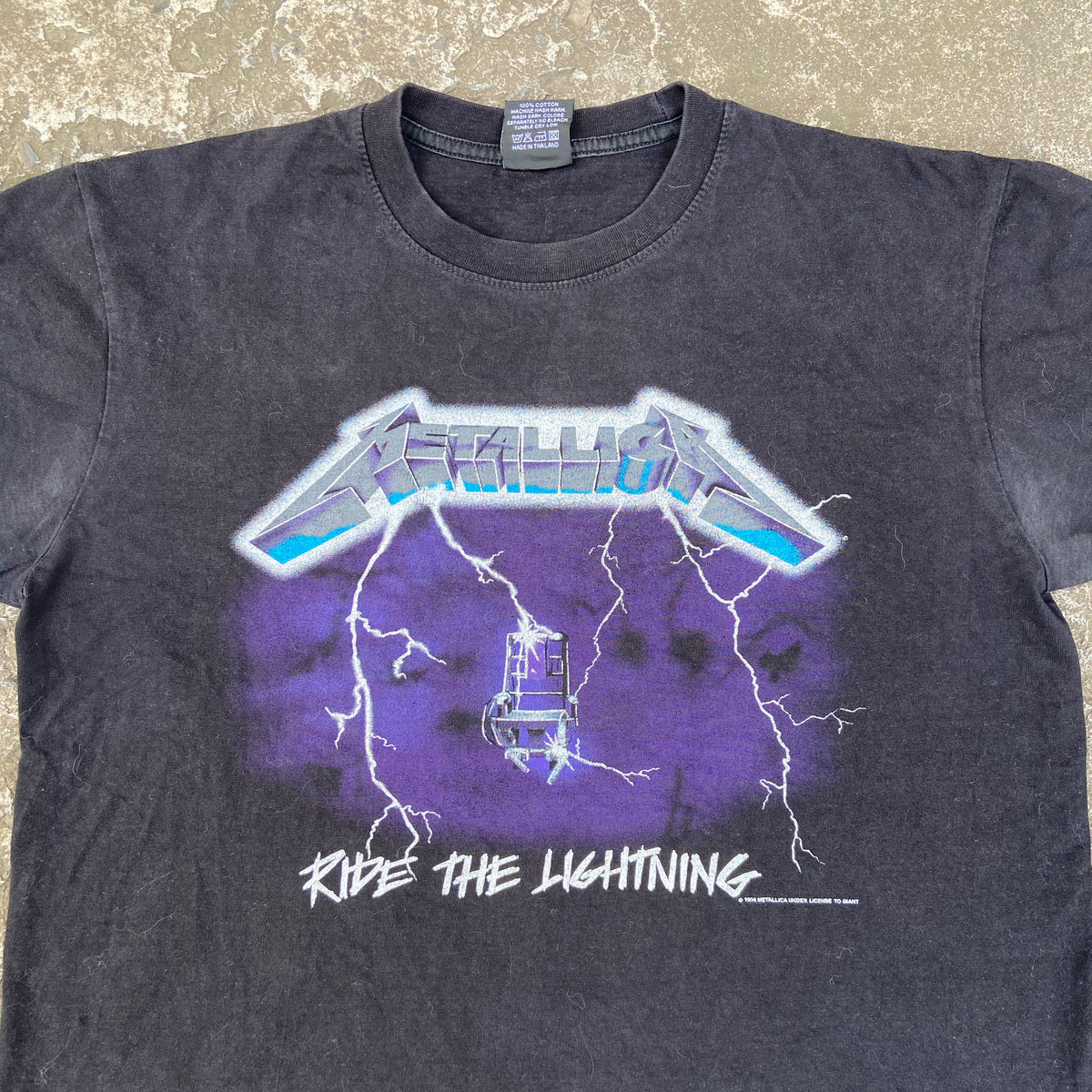 1984 METALLICA "RIDE THE LIGHTNING" DISTRESSED TEE