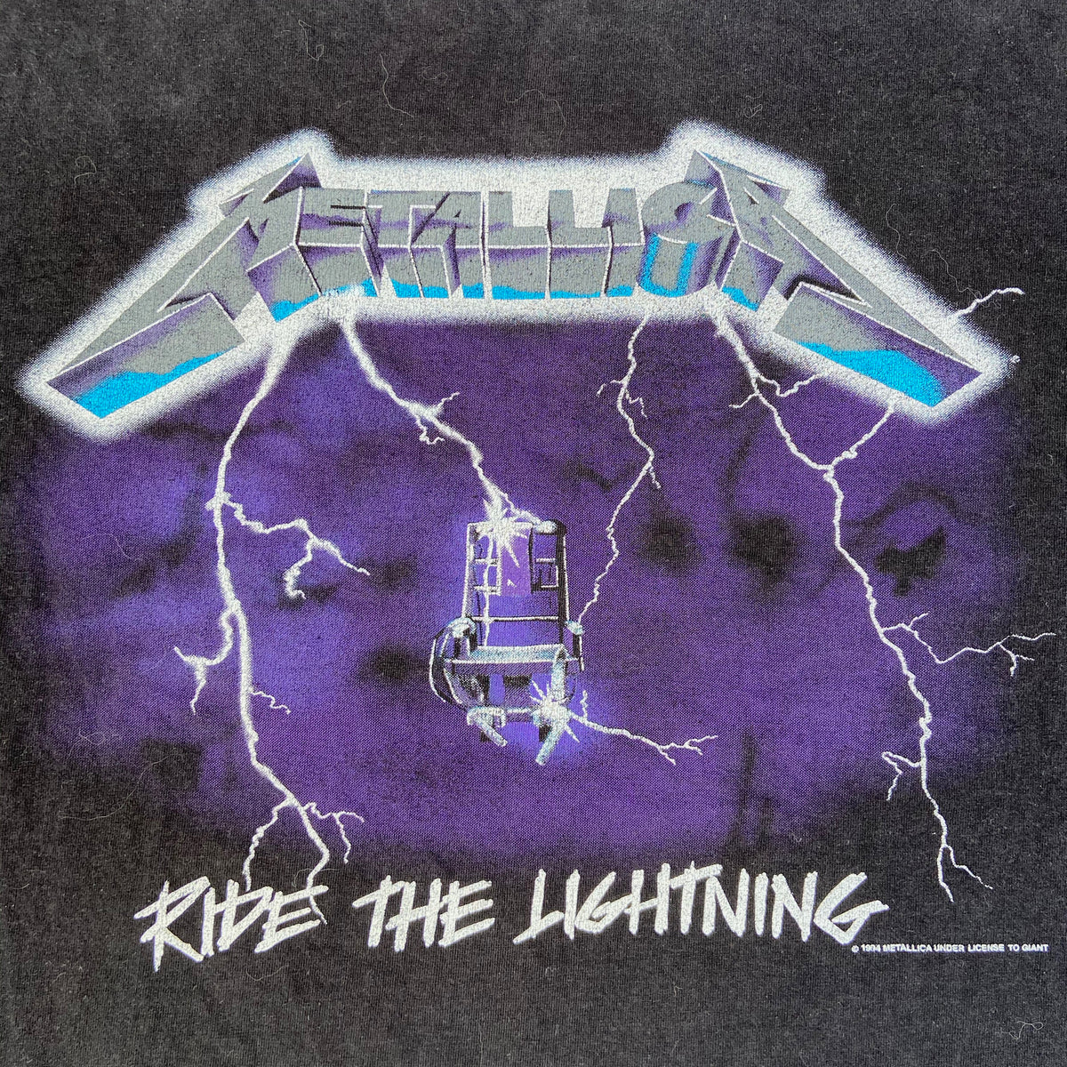 1984 METALLICA "RIDE THE LIGHTNING" DISTRESSED TEE