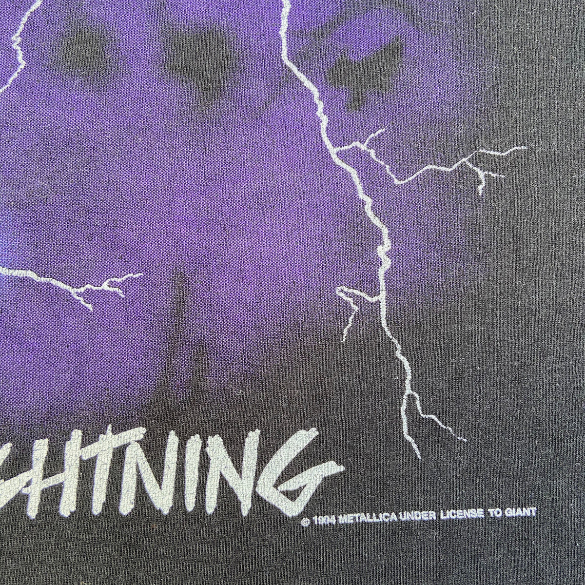 1984 METALLICA "RIDE THE LIGHTNING" DISTRESSED TEE