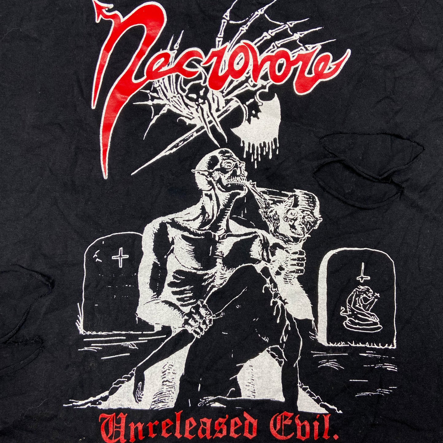 2008 NECROVORE UNRELEASED EVIL DISTRESSED TANK TOP