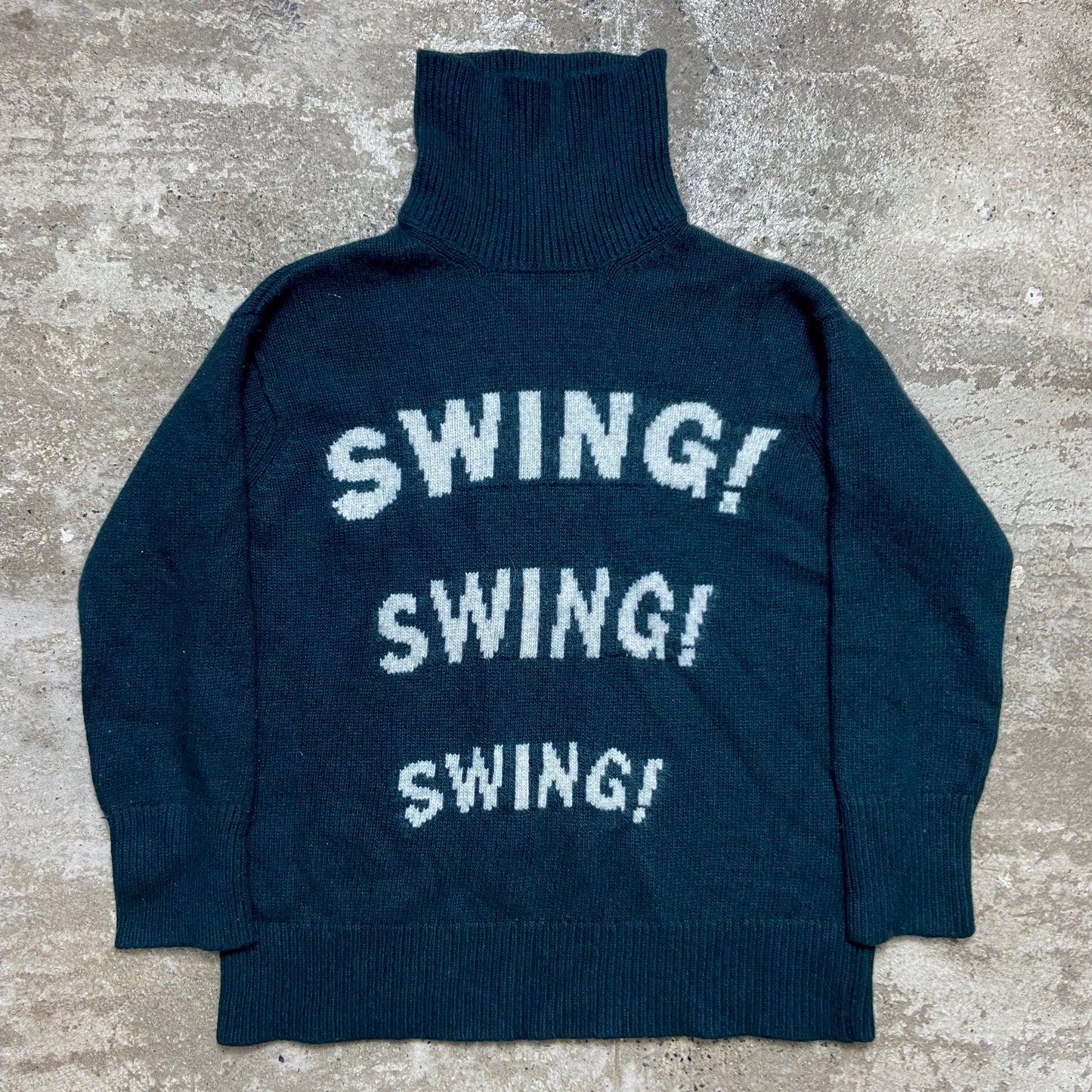 SANDRO SWING! WOOL HEAVY KNITTED GOLF SWEATER
