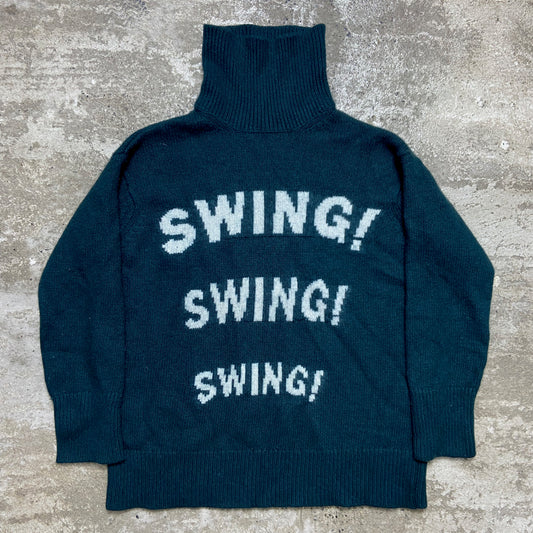 SANDRO SWING! WOOL HEAVY KNITTED GOLF SWEATER