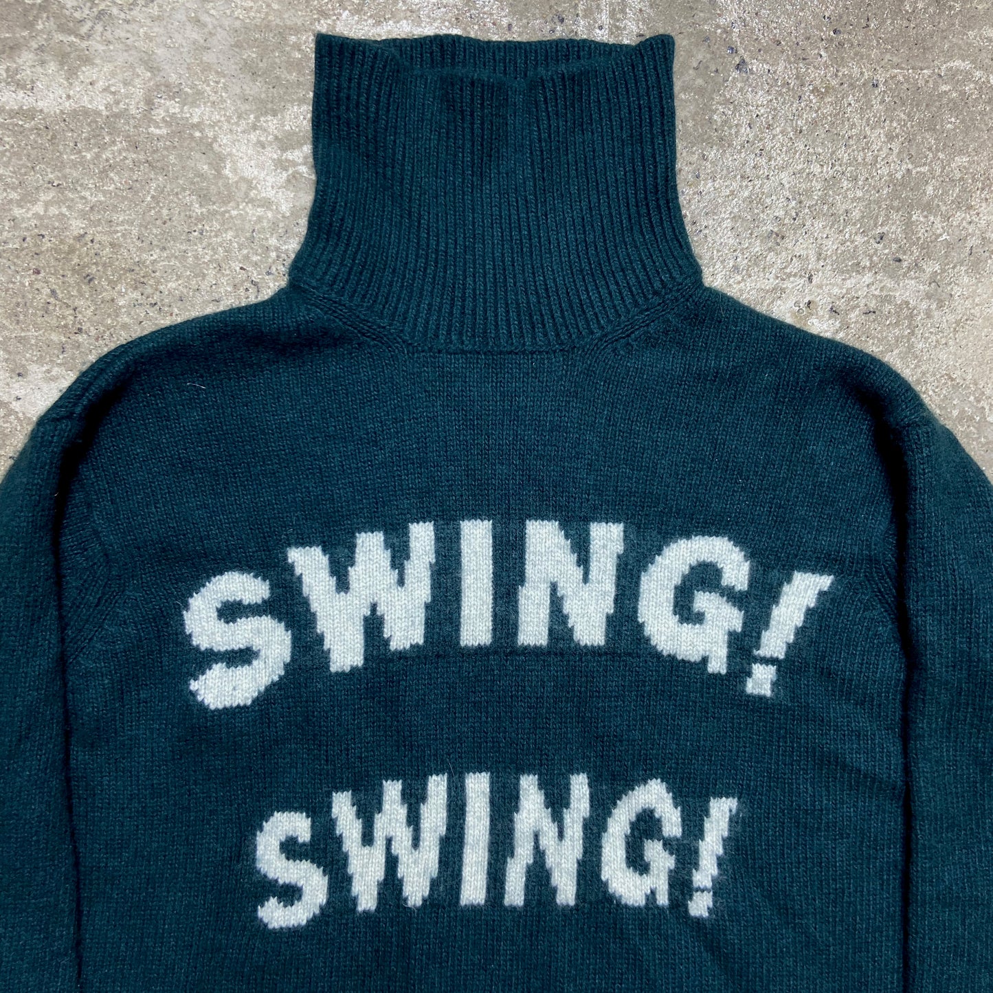 SANDRO SWING! WOOL HEAVY KNITTED GOLF SWEATER