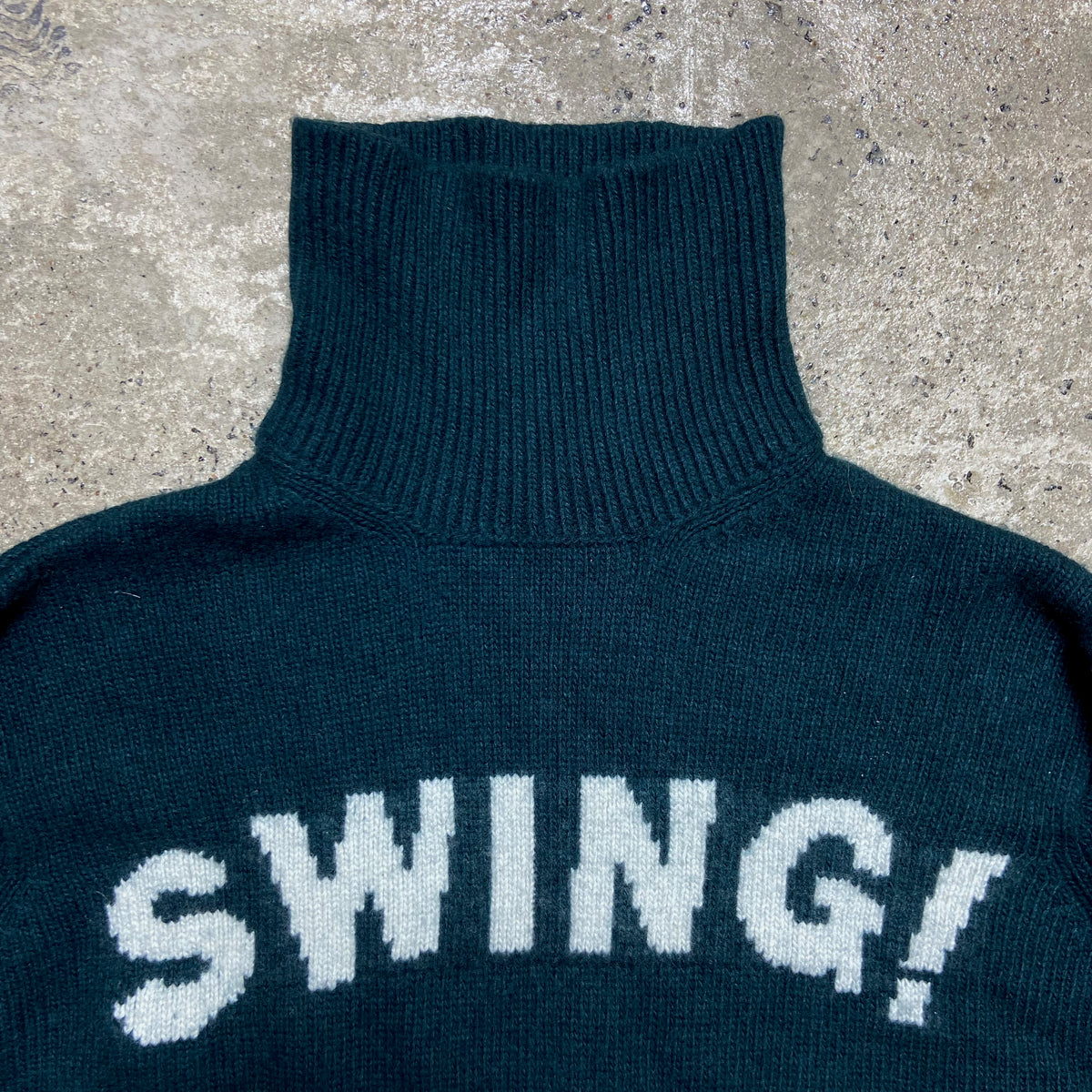 SANDRO SWING! WOOL HEAVY KNITTED GOLF SWEATER