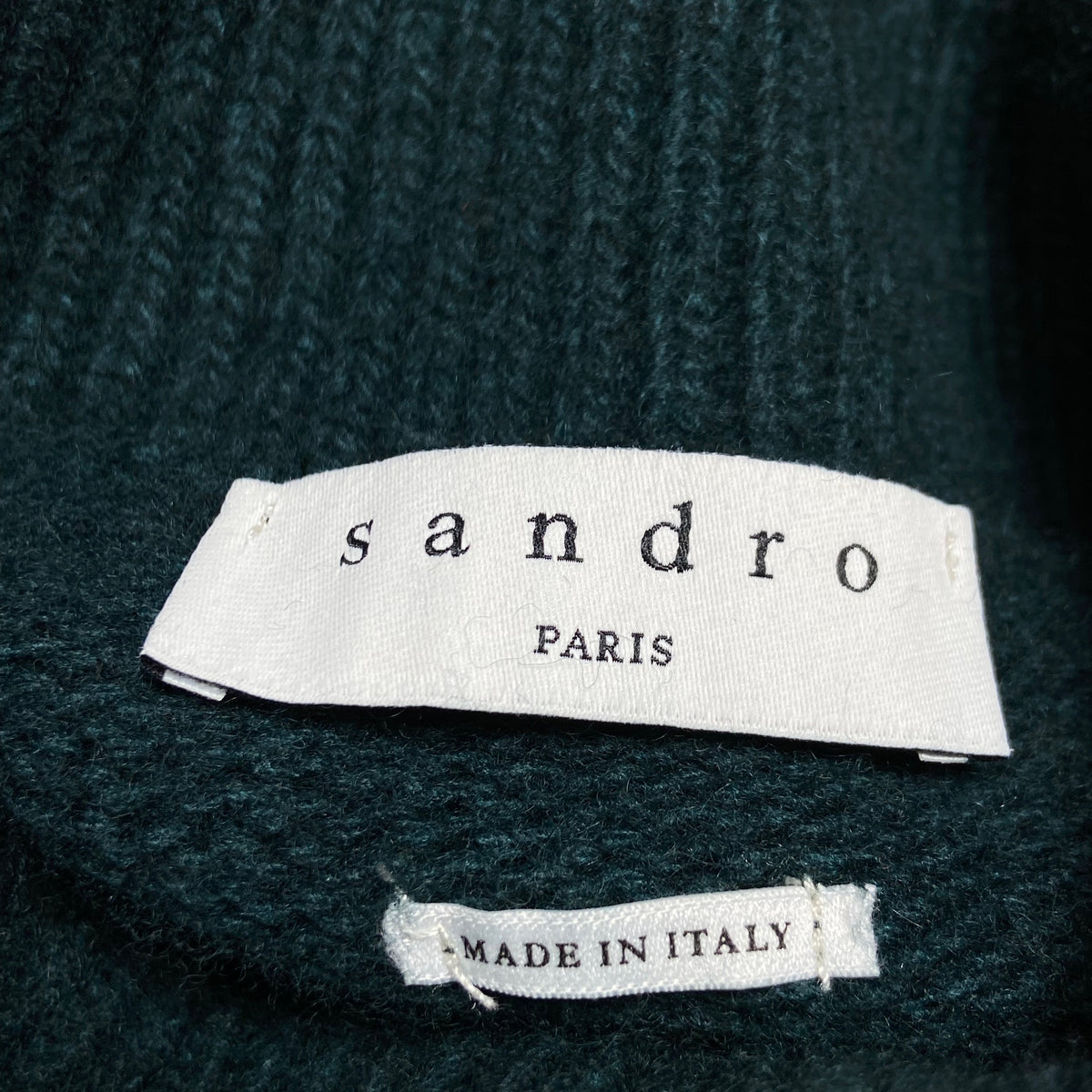 SANDRO SWING! WOOL HEAVY KNITTED GOLF SWEATER