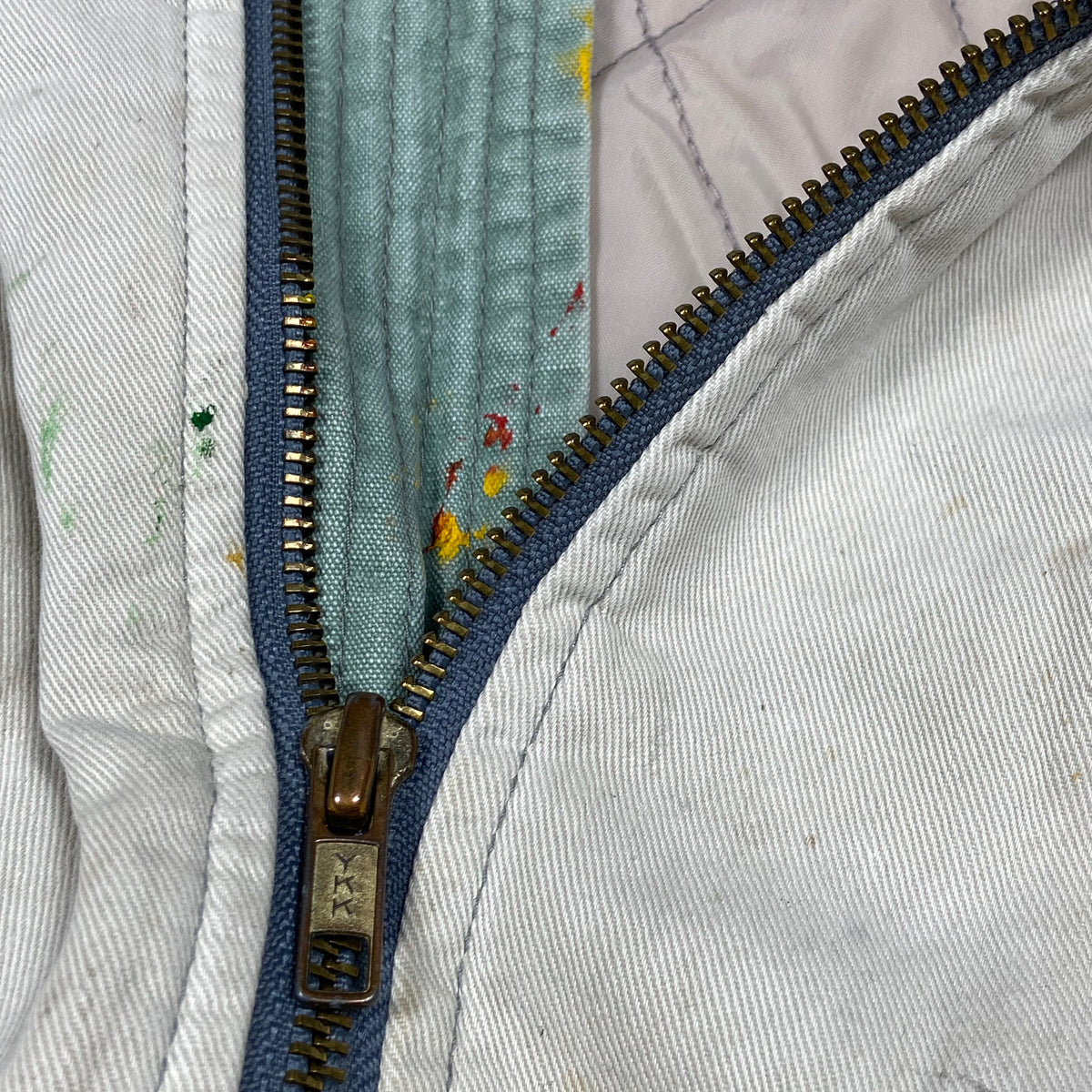 WRANGLER ALASKA BLUE BELL INC. DRILLING ARCTIC HEAVY WORK FADED JACKET 1970s