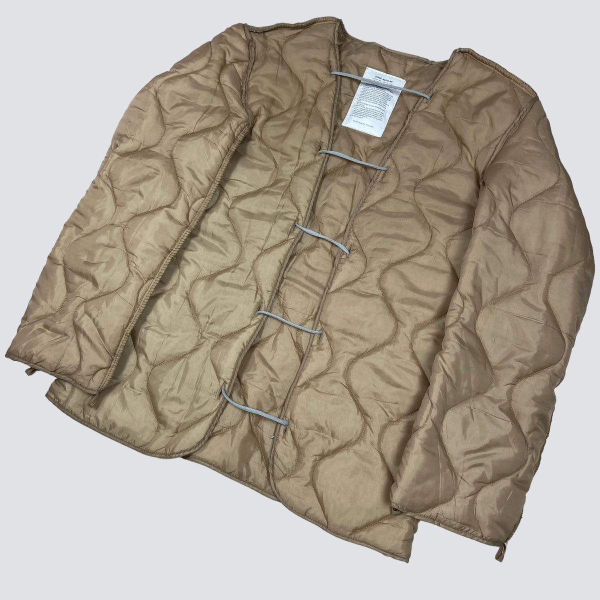 MILITARY TACTICAL BONDAGE OVERSIZED NYLON LINER JACKET 1990s