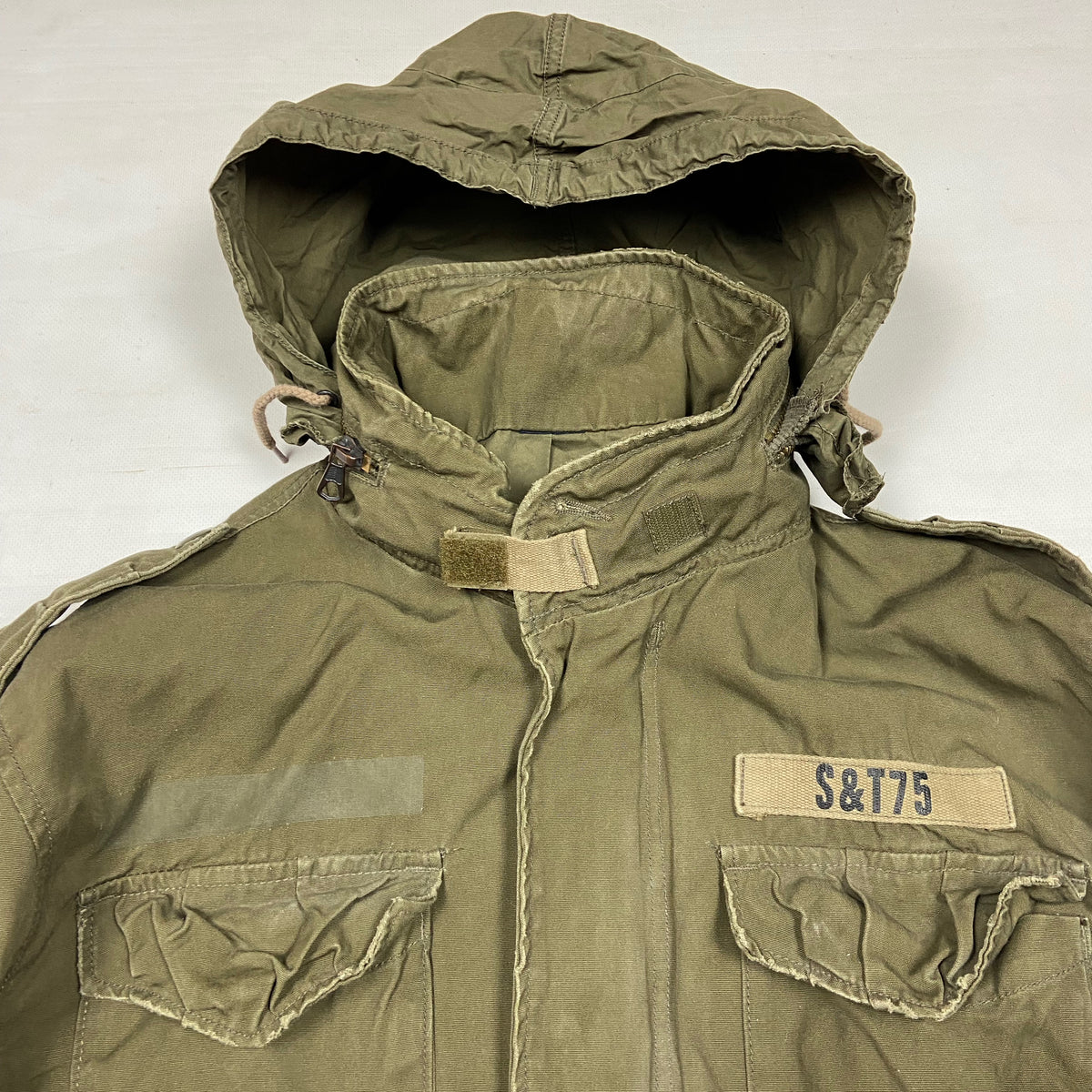1970s SURPLUS M-65 S&T-75 MULTIPOCKET BONDAGE FADED FIELD JACKET