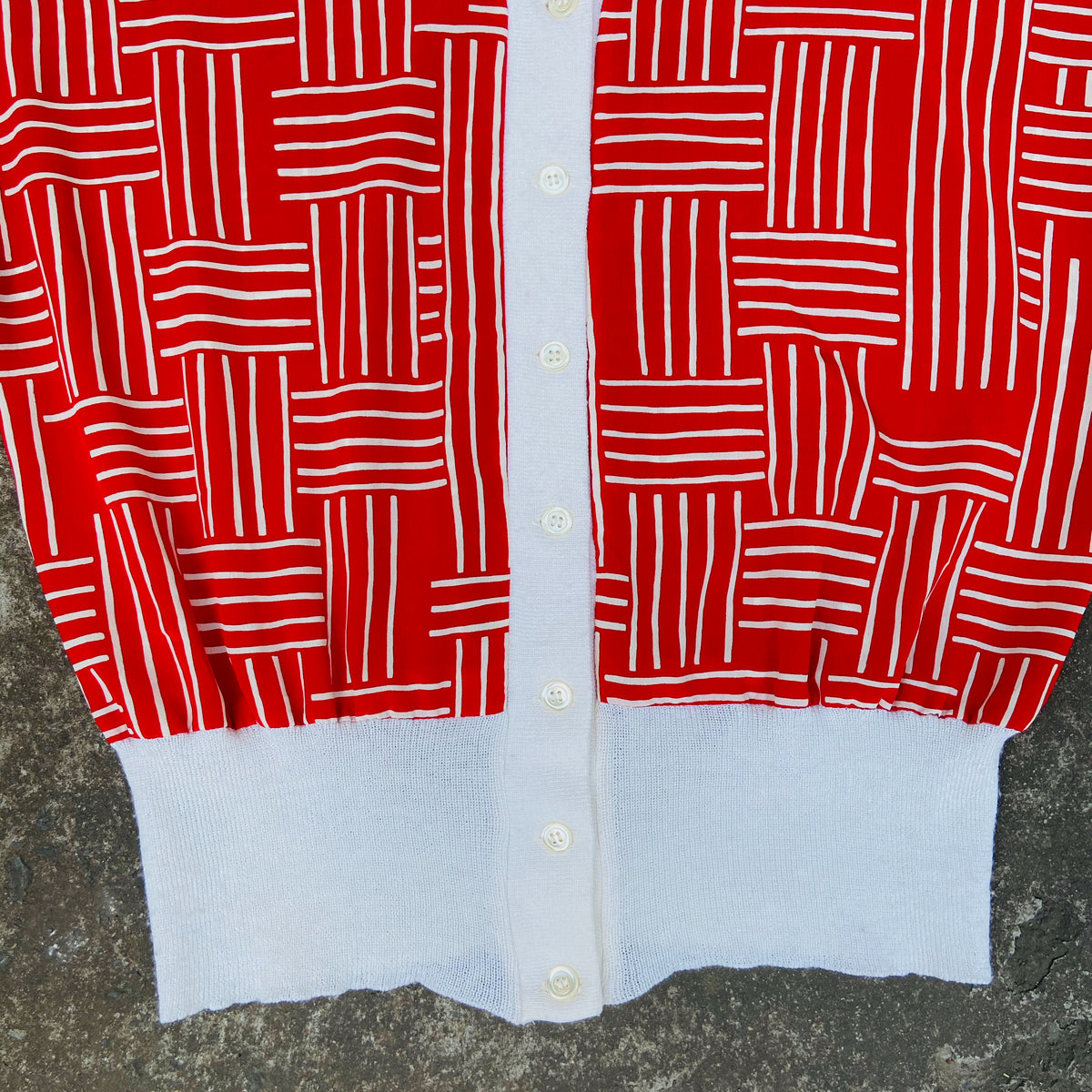 AQUASCUTUM 1980s SILK CARDIGAN MADE IN FRANCE