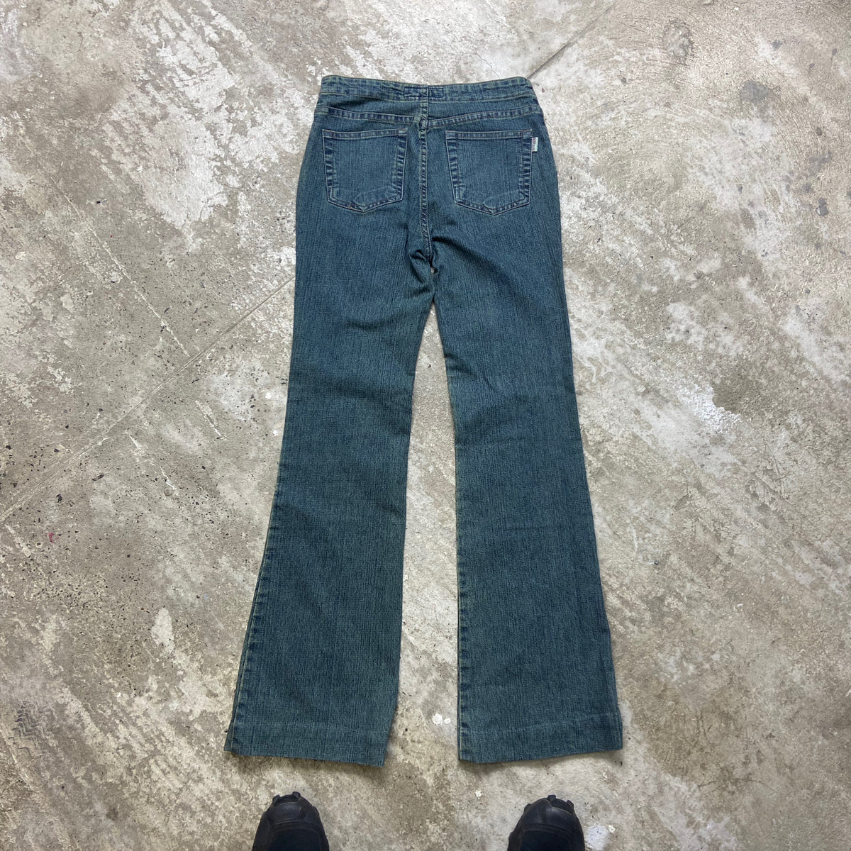 FLARE BONDAGE JEANS PANTS 1990s