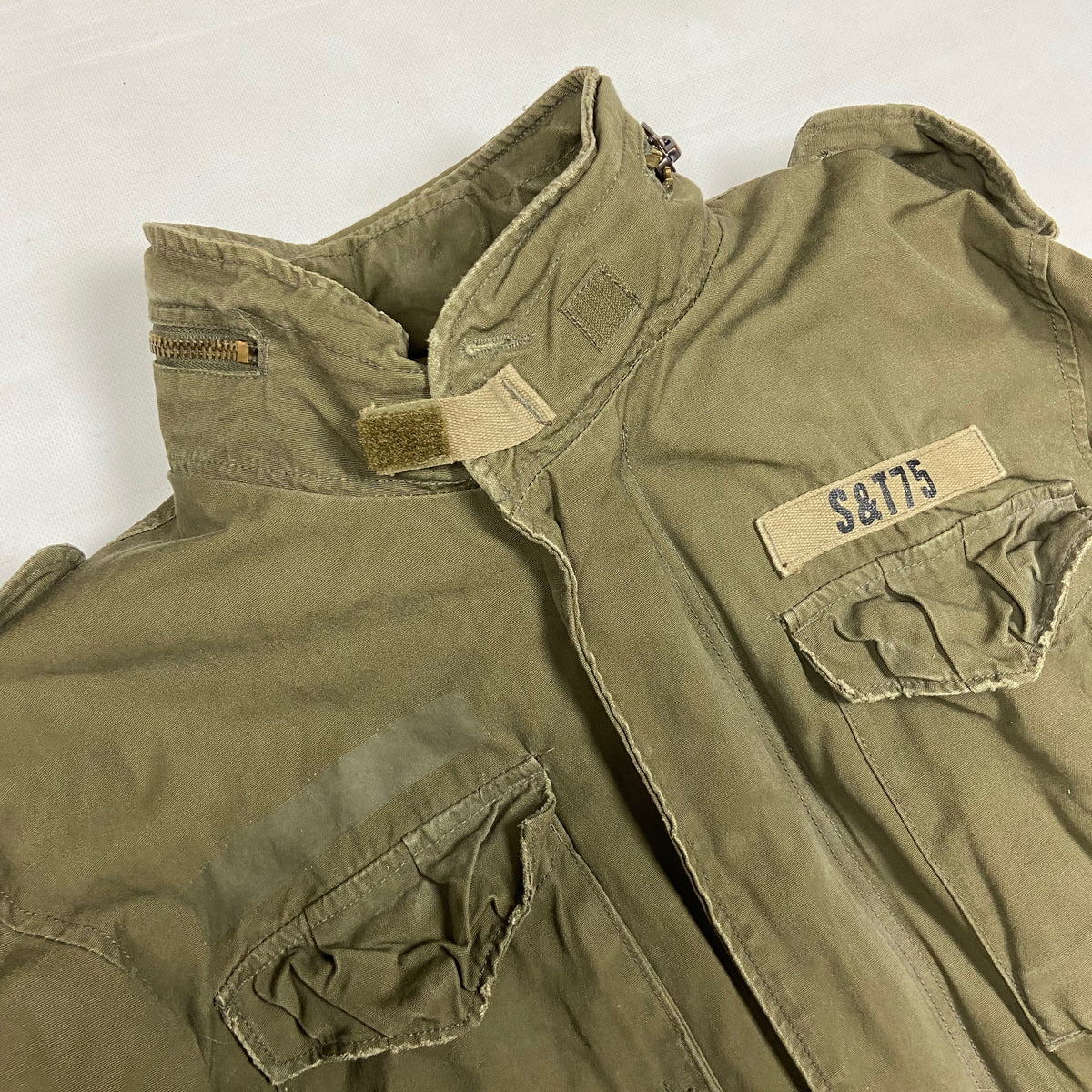 1970s SURPLUS M-65 S&T-75 MULTIPOCKET BONDAGE FADED FIELD JACKET