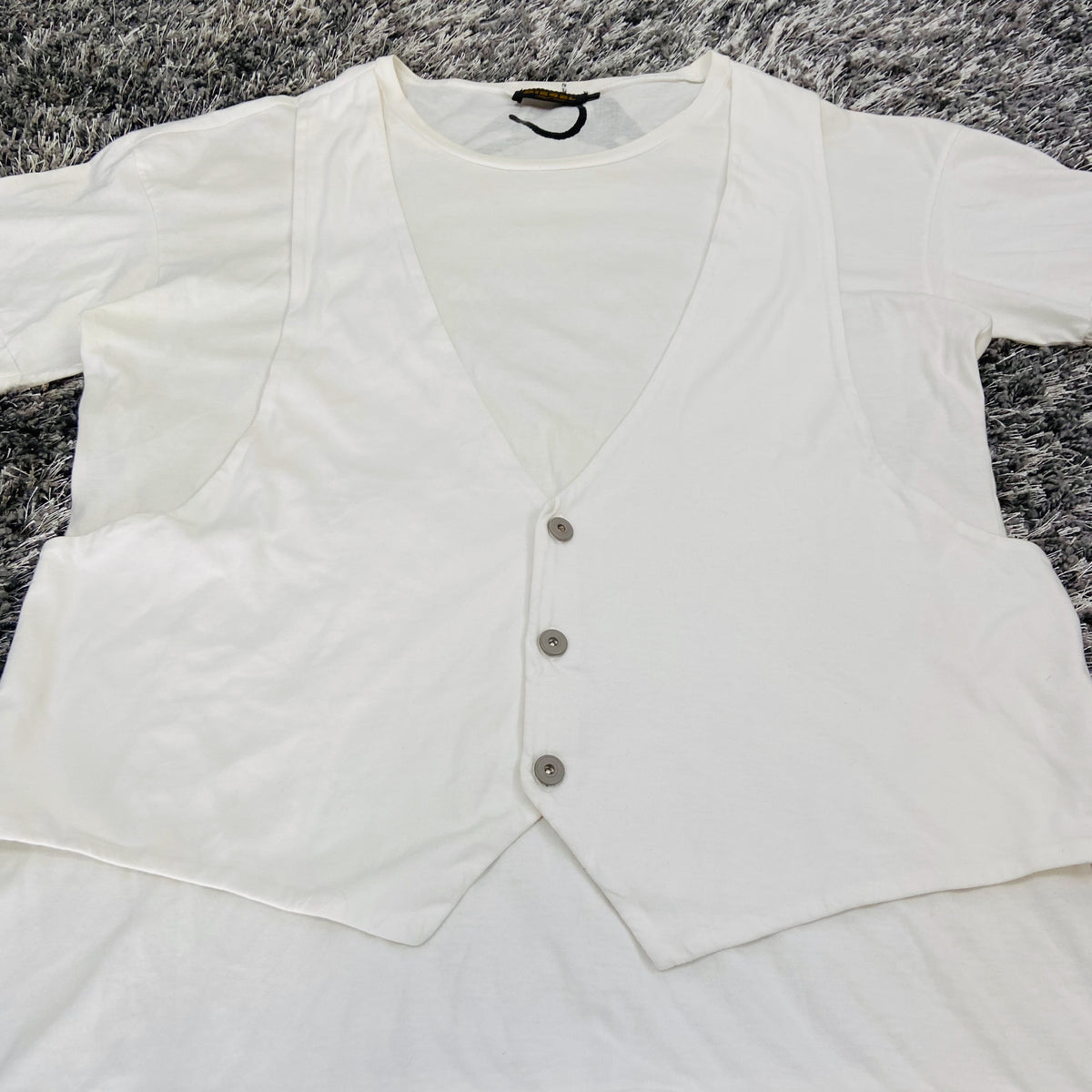 DIESEL RECONSTRUCTED "BLACK GOLD" HANGER TEE 2000s